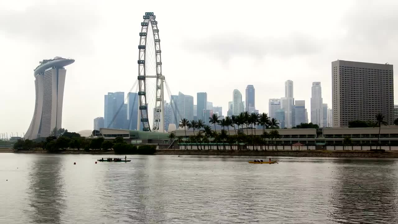 Free Stock Video River Surrounding A City With Many Boats Live Wallpaper - Free Download