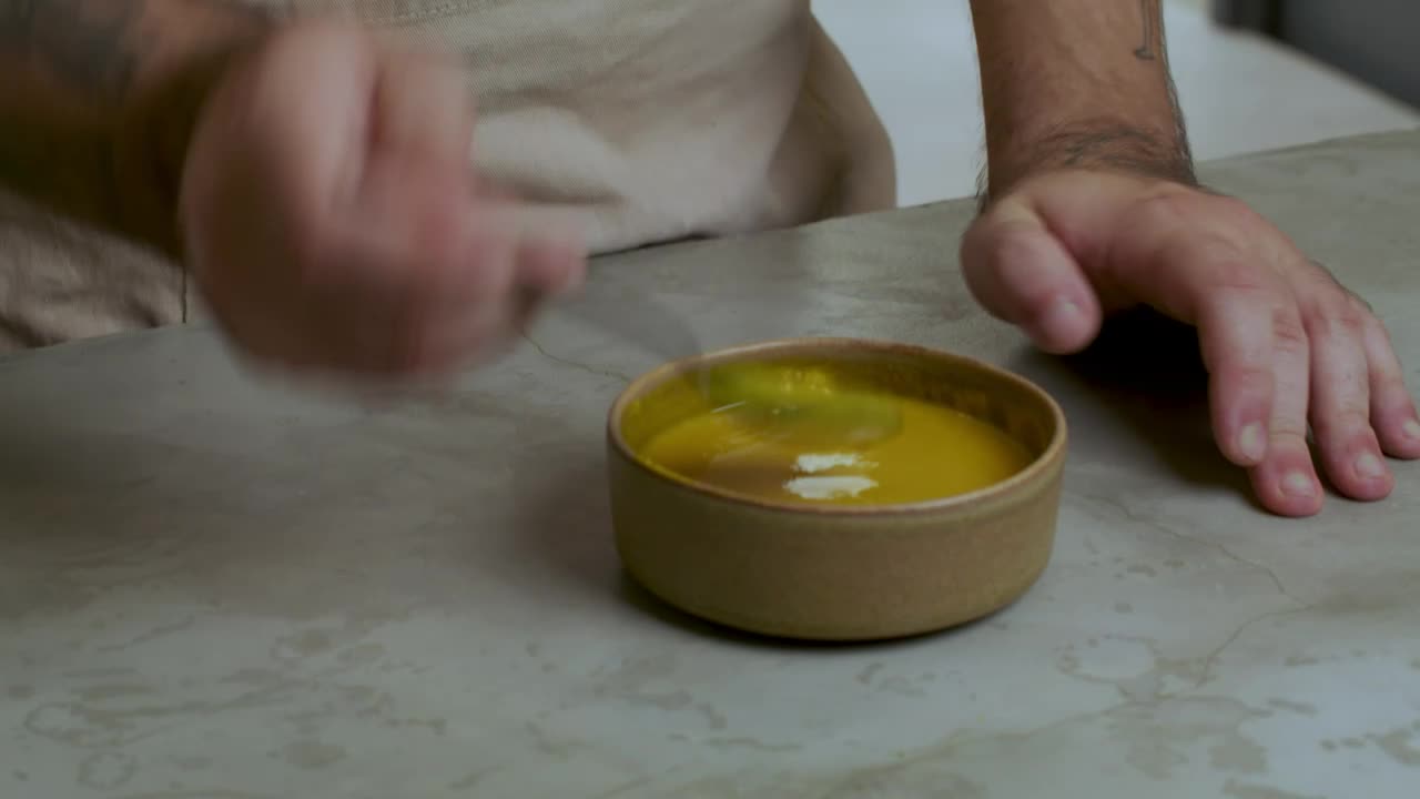 Video Stock Chef Testing A Prepared Mix Live Wallpaper For PC - Free Download