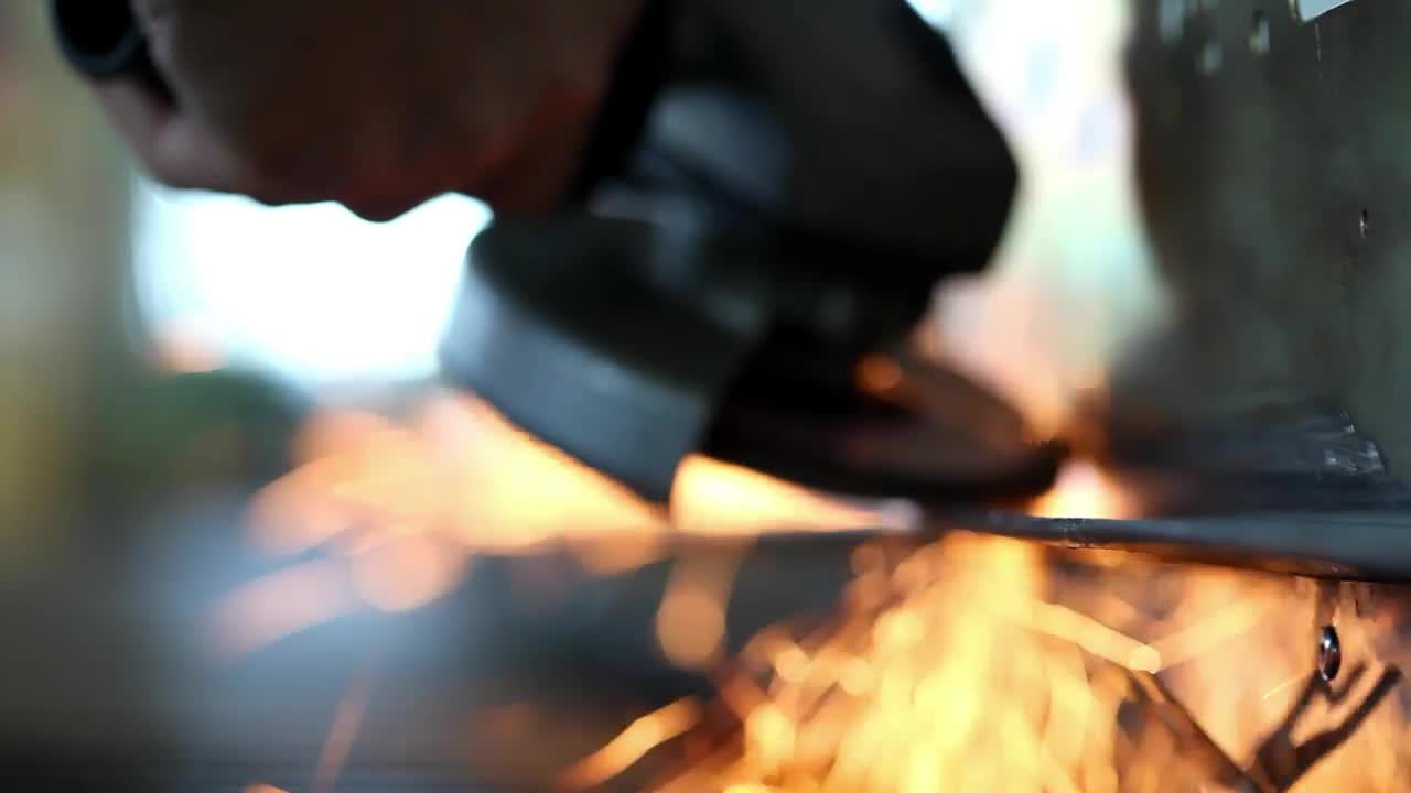 Free Video Stock Sparks From A Grinder Close Up Live Wallpaper - Free Download