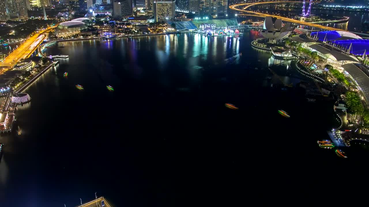Free Stock Video Singapore Harbor Traffic At Night Live Wallpaper - Free Download