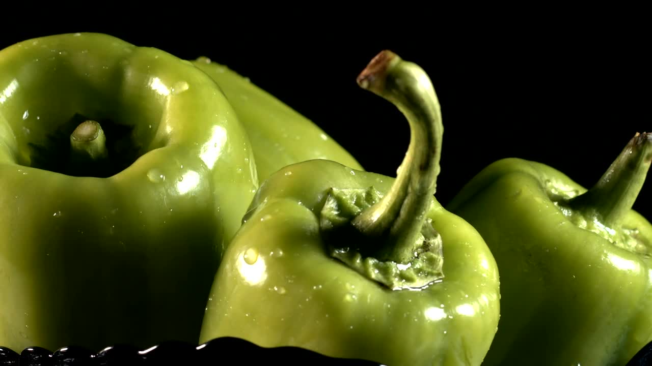 Stock Footage Wet Green Chili Peppers Advertising Concept Live Wallpaper - Free Download