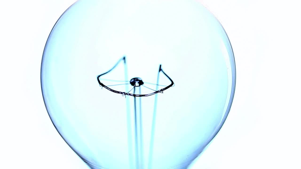 Stock Video Electric Light Bulb Turning On Slowly Live Wallpaper For PC - Free Download
