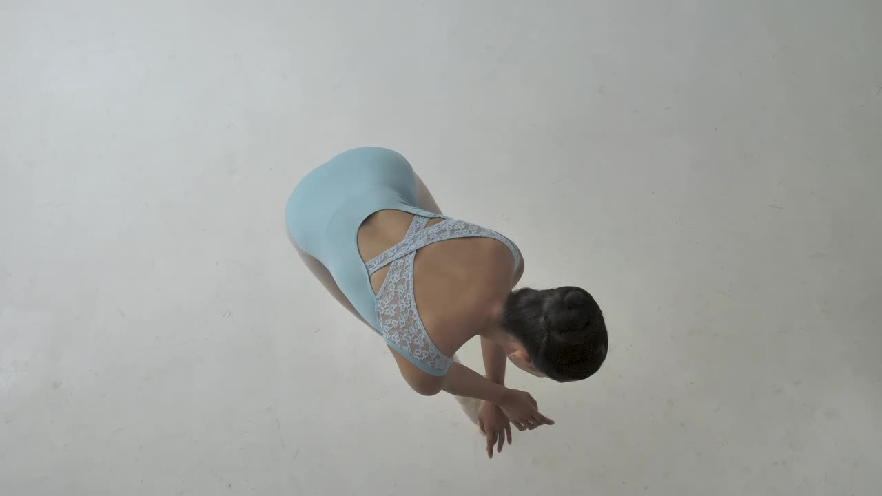 Stock Video High Angle Shot Of A Ballet Dancer Animated Wallpaper - Free Download