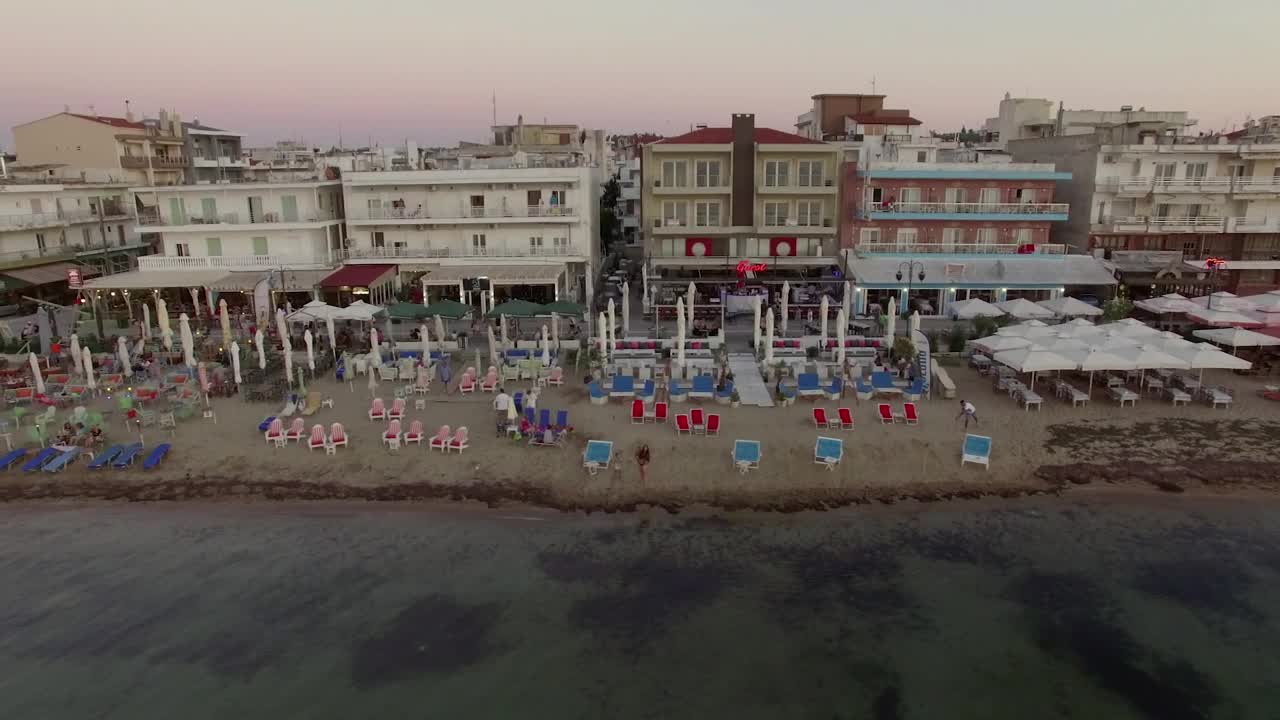 Free Video Stock tourist beaches at the end of the day Live Wallpaper - Free Download