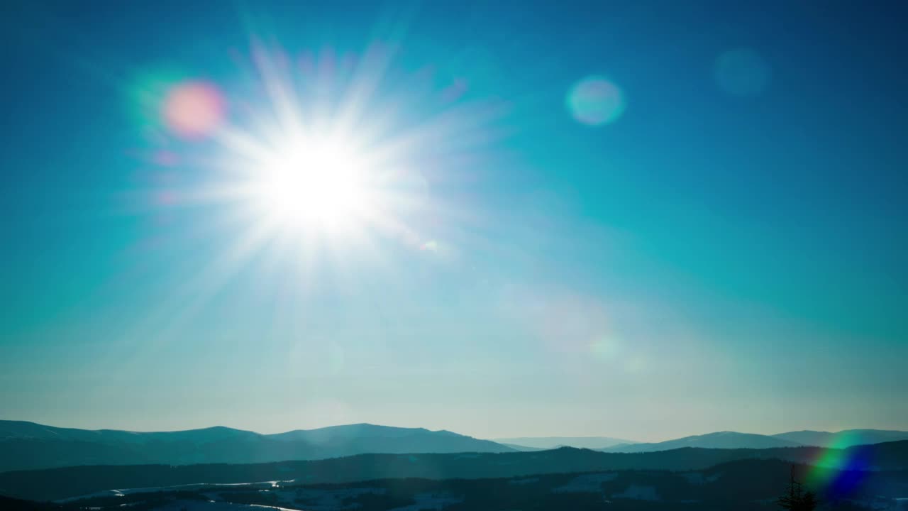Free Video Stock tour of the sun through the sky until dusk Live Wallpaper - Free Download