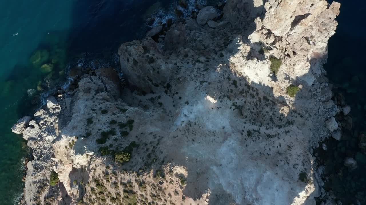 Stock Video Crag In The Sea Top Aerial Shot Live Wallpaper For PC - Free Download