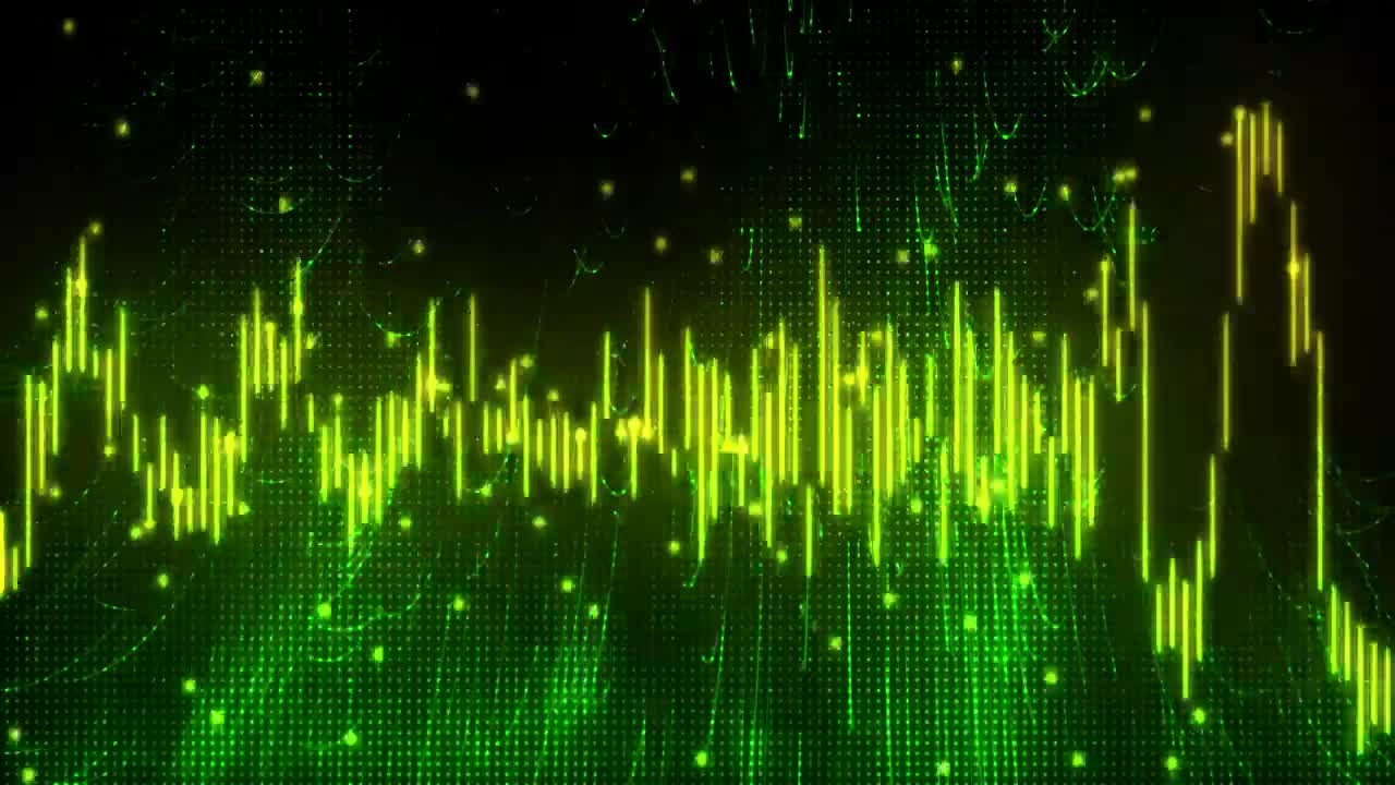 Stock Video Green Virtual Musical Waveform Live Wallpaper For PC - Free Download