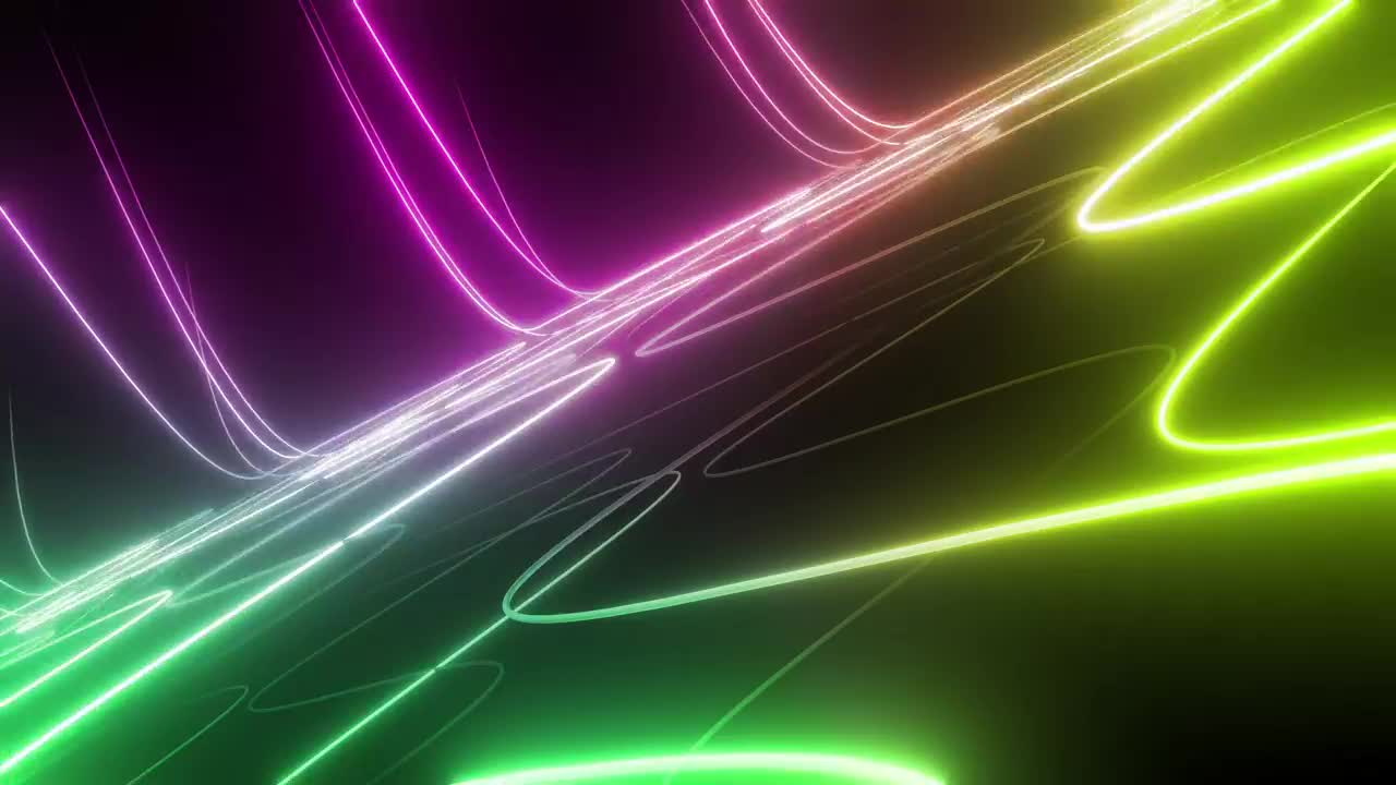Free Stock Video Traversing A Surface Of Curved Lines Of Colored Light Live Wallpaper - Free Download