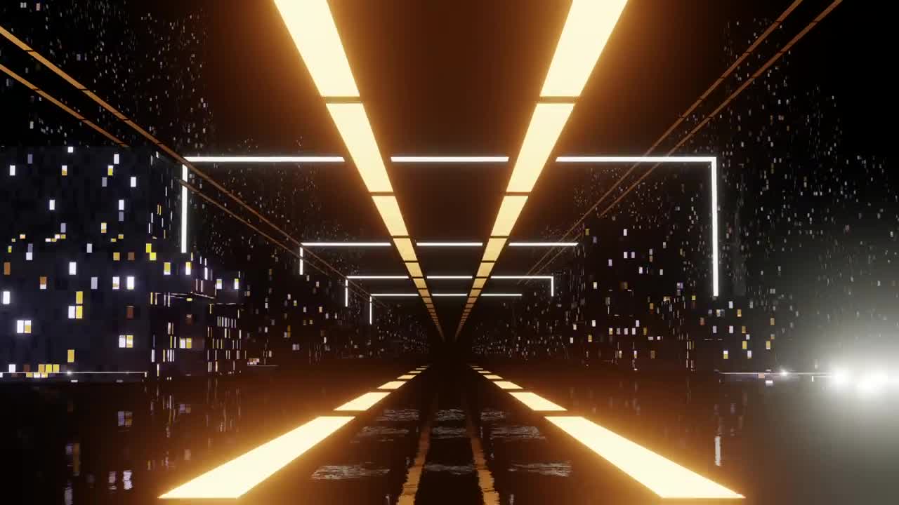 Stock Video Futuristic Virtual City Highway Loop Video Live Wallpaper For PC - Free Download