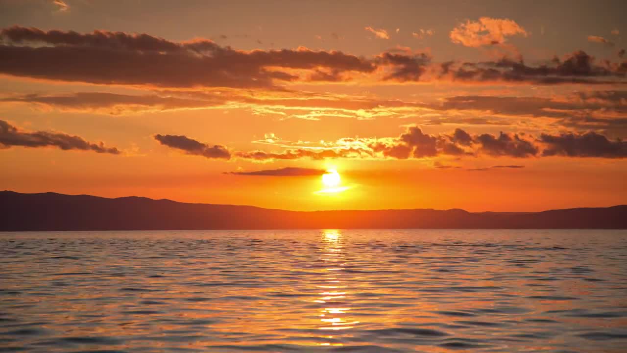 Free Video Stock Stunning Sunset Seen From The Sea Live Wallpaper - Free Download