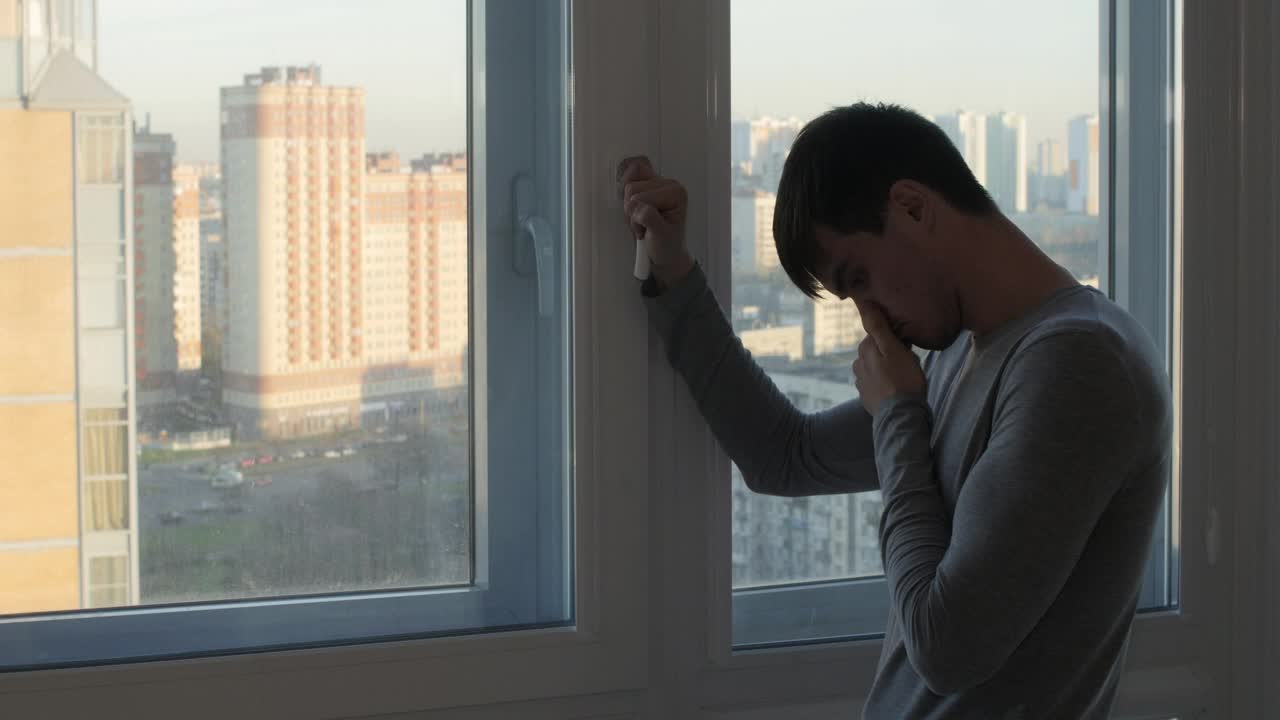 Free Stock Video Sad Man By His Apartment Window Live Wallpaper - Free Download