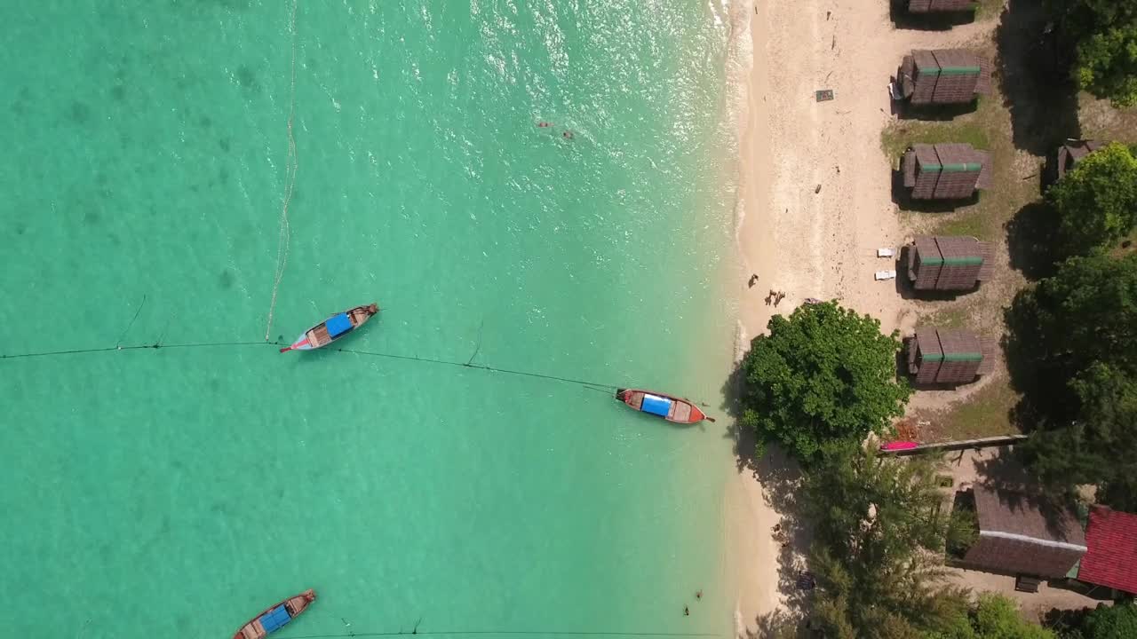 Free Video Stock tourist tropical island with turquoise sea Live Wallpaper - Free Download