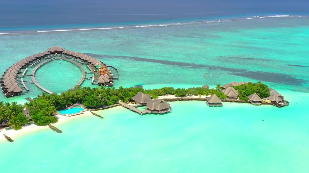 Stock Video Paradise Island With Bungalows Live Wallpaper - Free Download