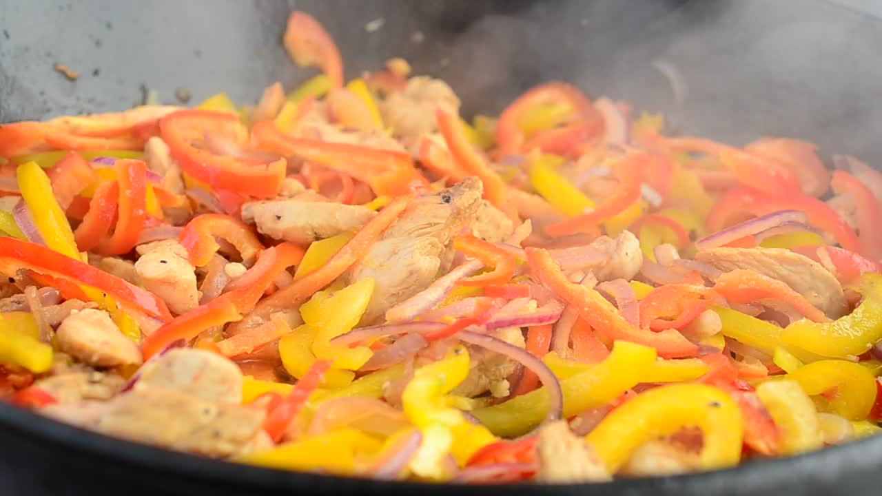 Stock Video Cooking Chicken With Chilies Live Wallpaper For PC - Free Download