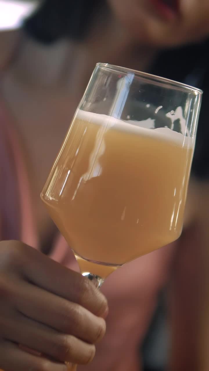 Free Stock Video Woman And A Glass Of Craft Beer Live Wallpaper - Free Download