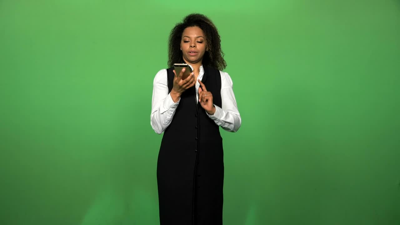 Stock Footage Woman Answering The Phone Call Live Wallpaper - Free Download