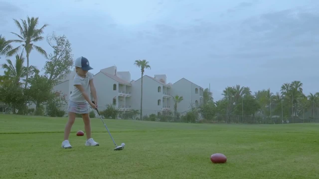 Stock Video Girl Practising Golf Live Wallpaper For PC - Free Download