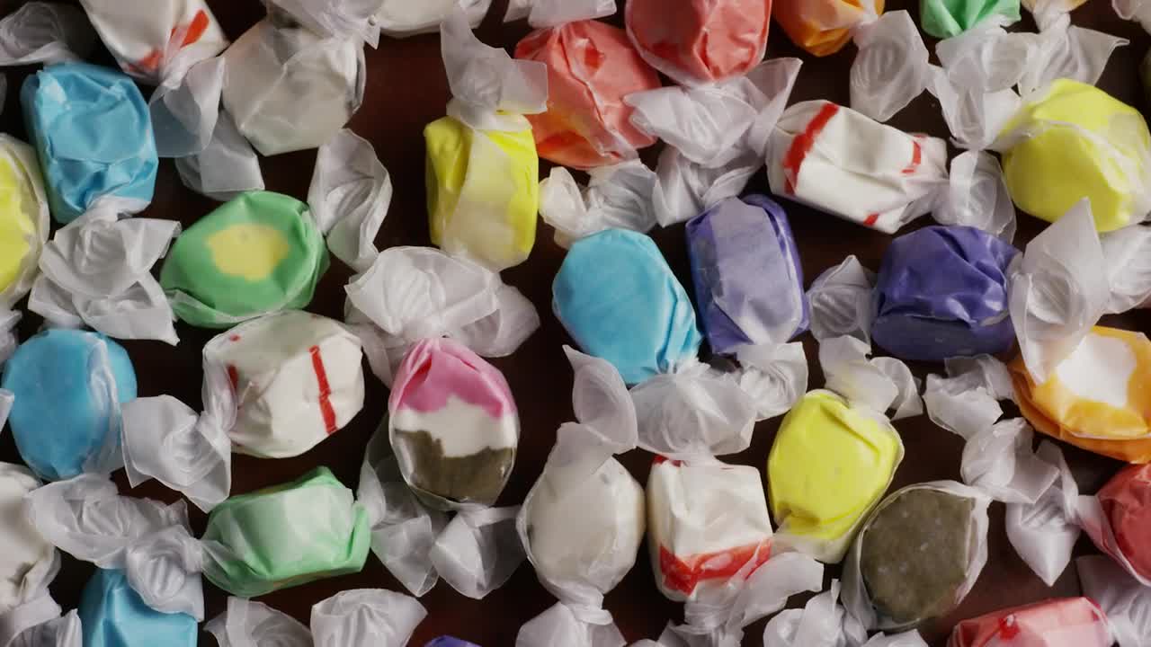 Stock Video Many Wrapped Sweets Slowly Spinnin Animated Wallpaper - Free Download