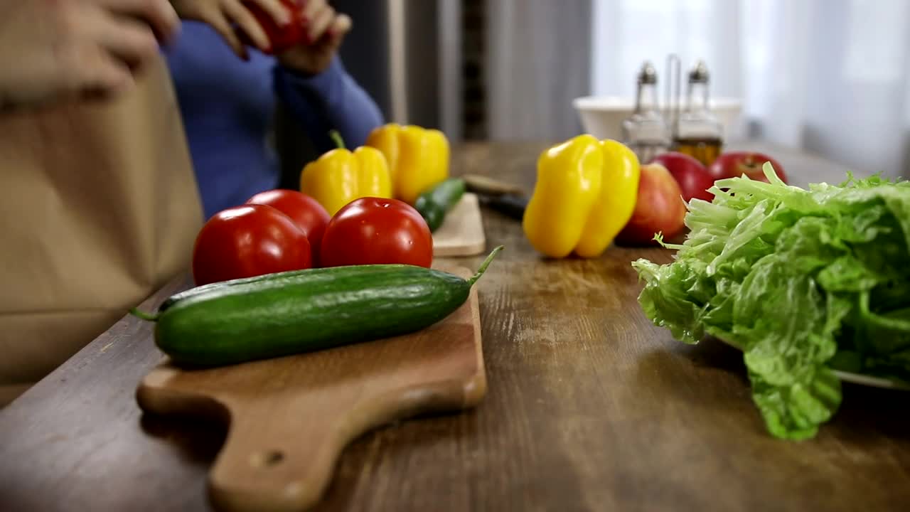 Free Video Stock taking out fresh groceries Live Wallpaper - Free Download