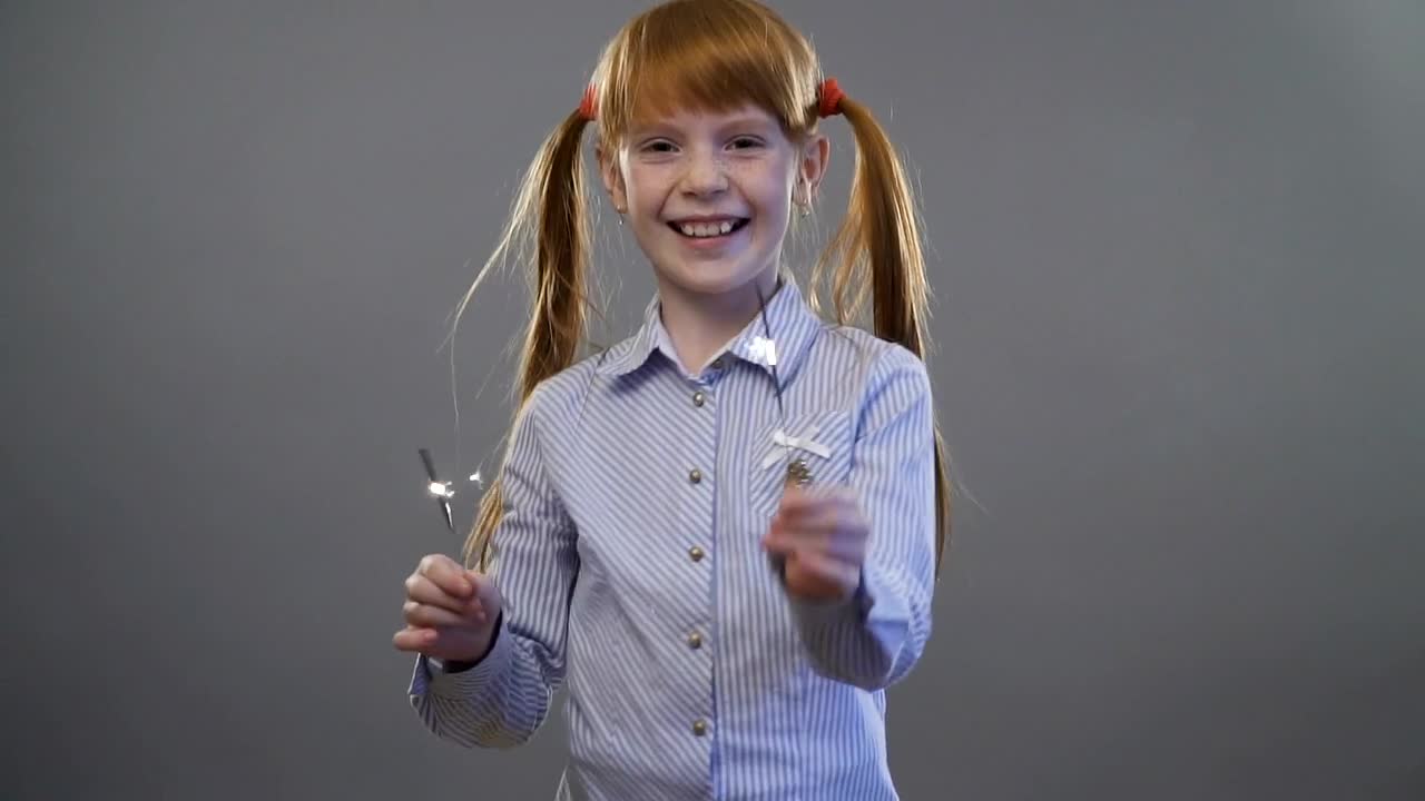 Stock Video Little Girl With Two Sparklers Animated Wallpaper - Free Download