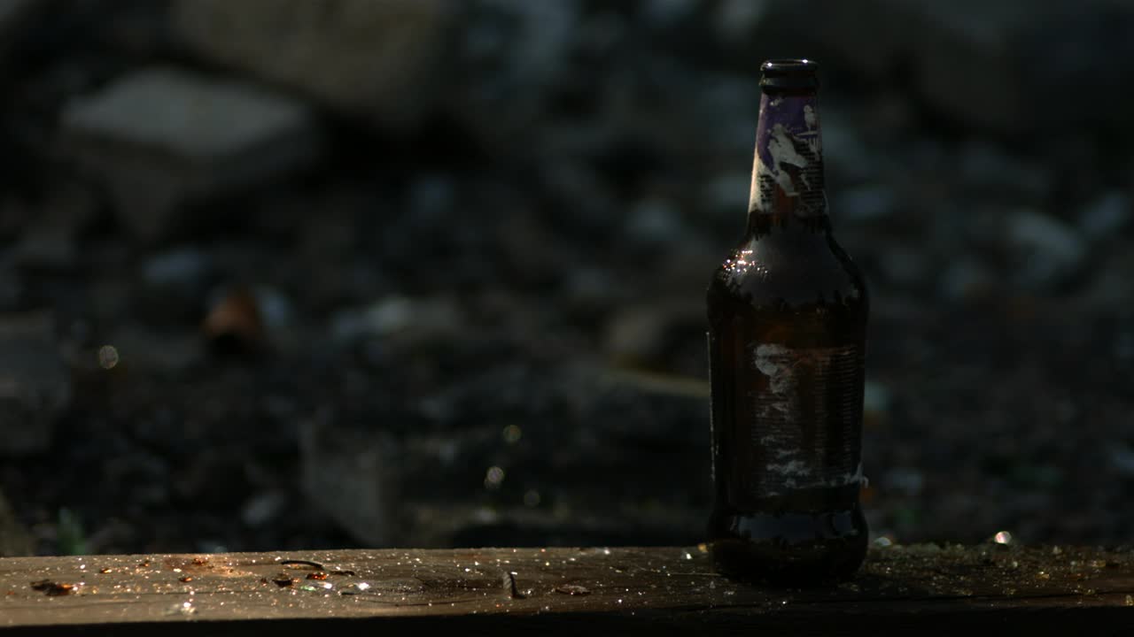 Stock Video Glass Bottle Breaking In Slow Motion Live Wallpaper For PC - Free Download