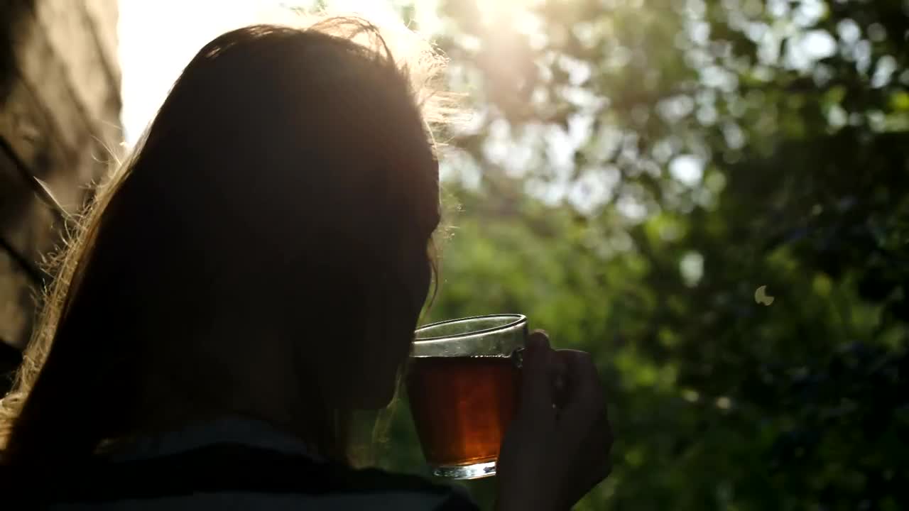 Stock Video Drinking Tea On A Cool Morning Live Wallpaper For PC - Free Download