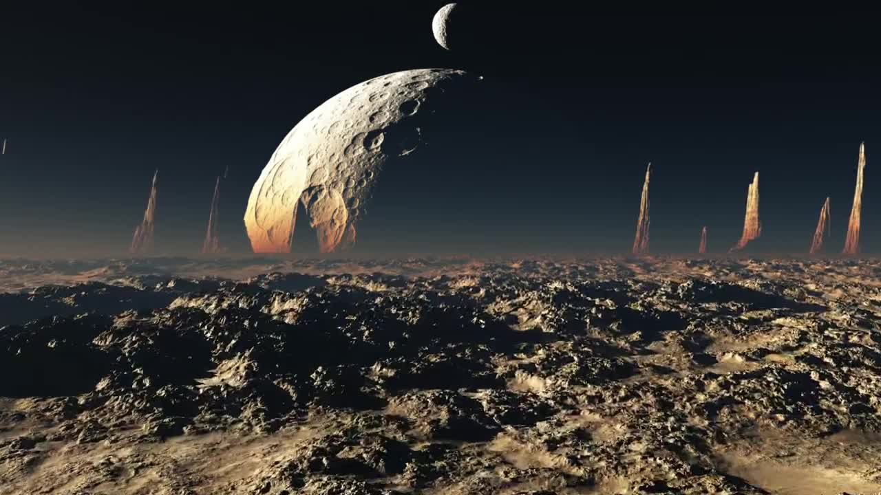 Stock Video Flying Across The Surface Of A Rocky Planet Live Wallpaper For PC - Free Download