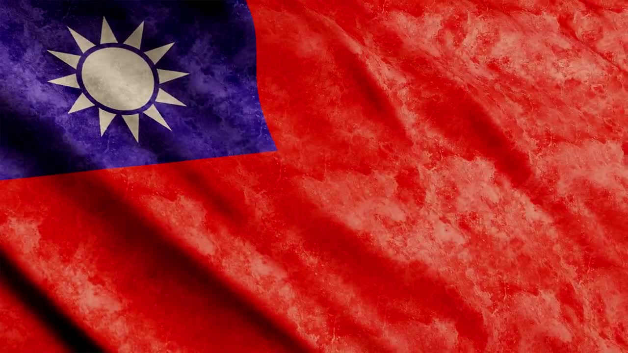 Free Video Stock taiwan flag faded texture Live Wallpaper - Free Download