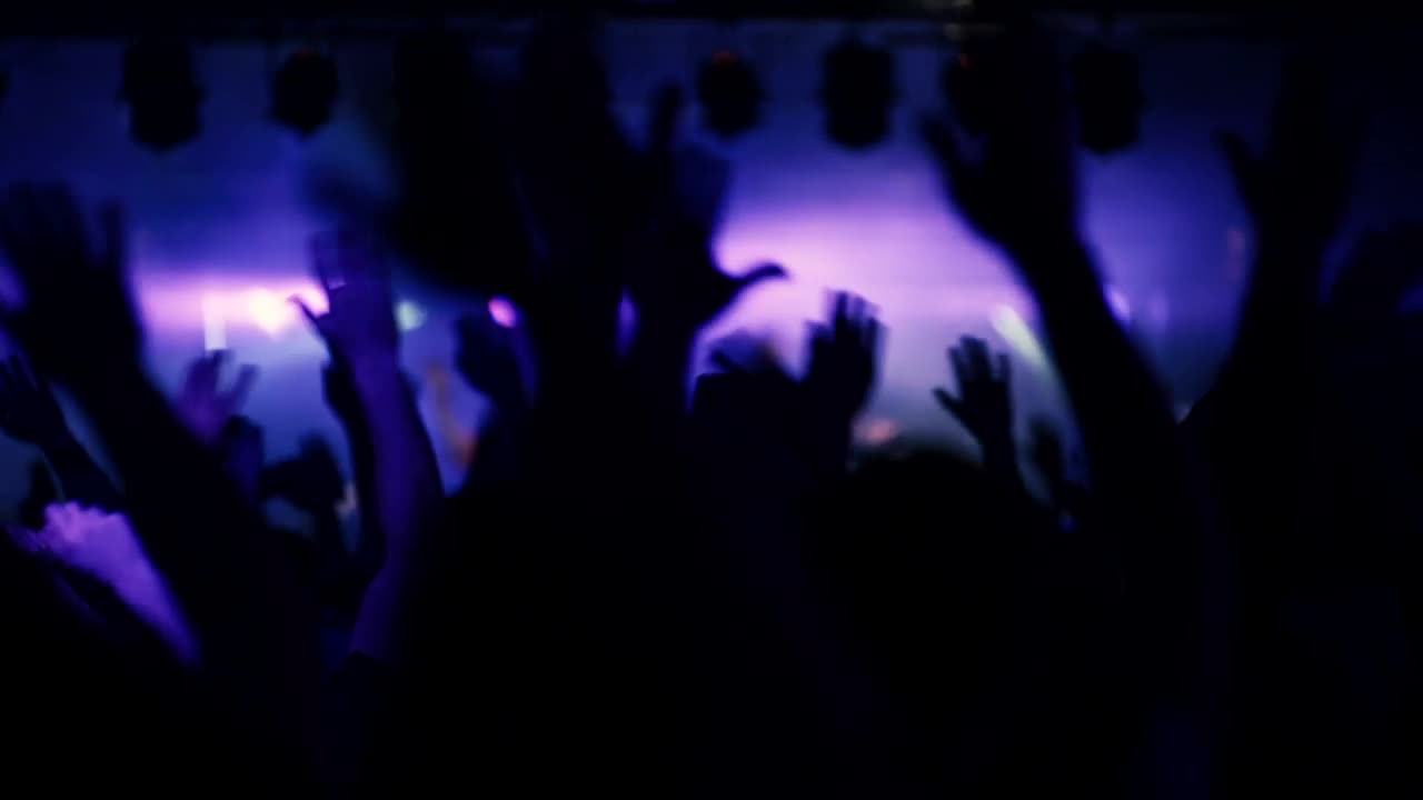 Stock Video People Waving Hands At The Concert Live Wallpaper - Free Download