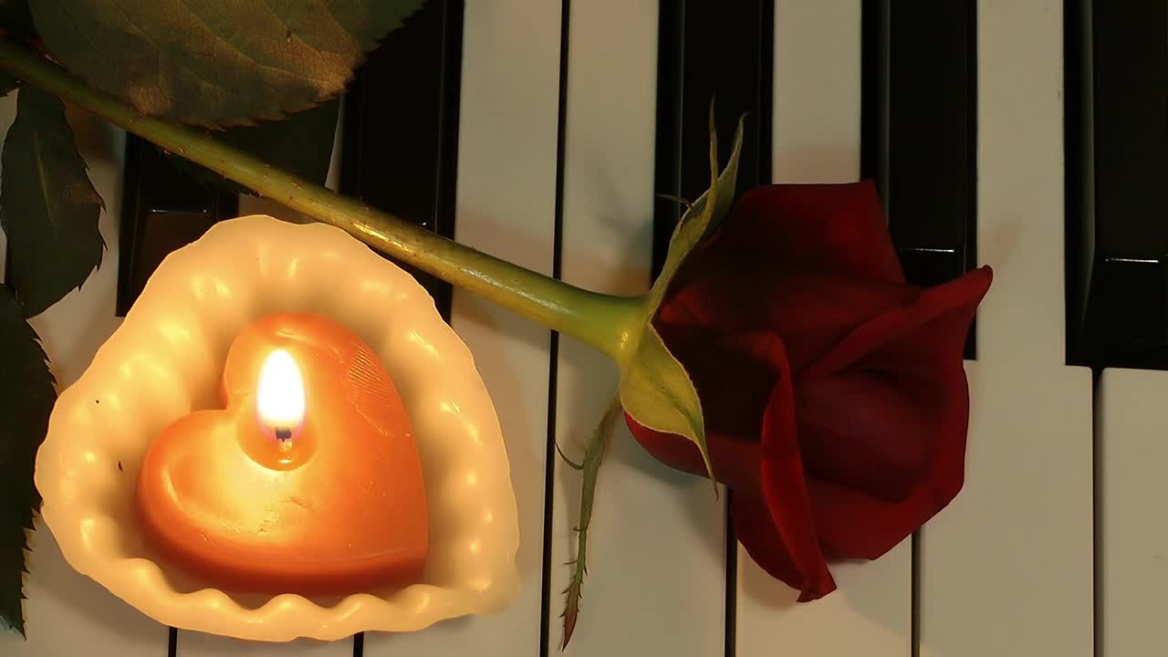 Free Stock Video Romantic Music Concept With A Piano Live Wallpaper - Free Download