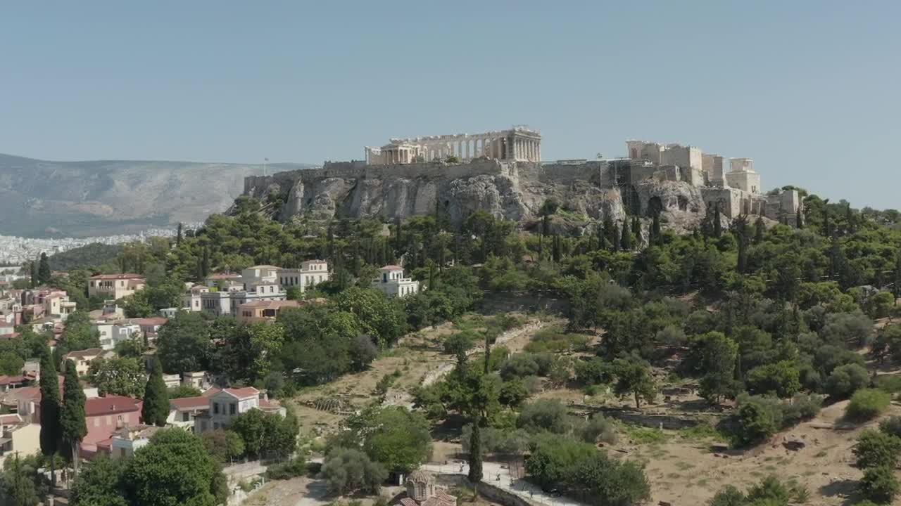 Stock Video Greco Roman Temple On A Mound In Athens Live Wallpaper For PC - Free Download