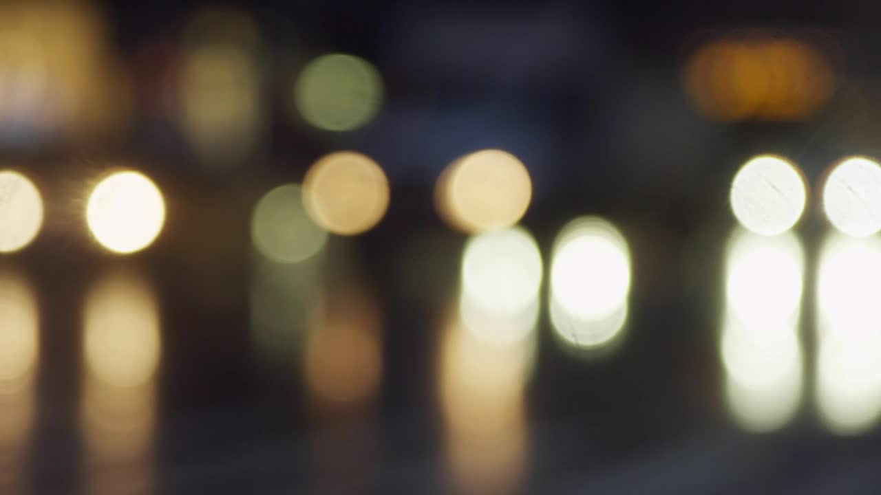 Video Stock Car Lights Blurred Against The Street Live Wallpaper For PC - Free Download