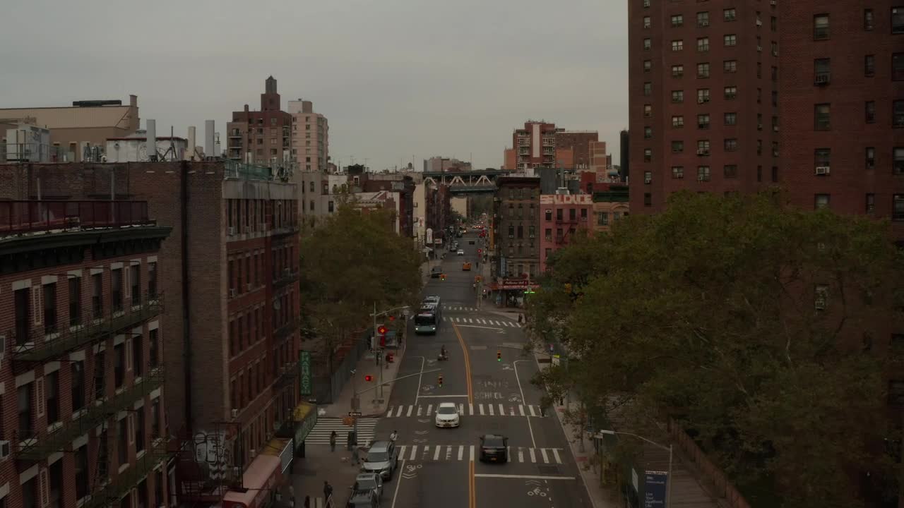 Stock Video Low Flight Over An Avenue In Chinatown Animated Wallpaper - Free Download