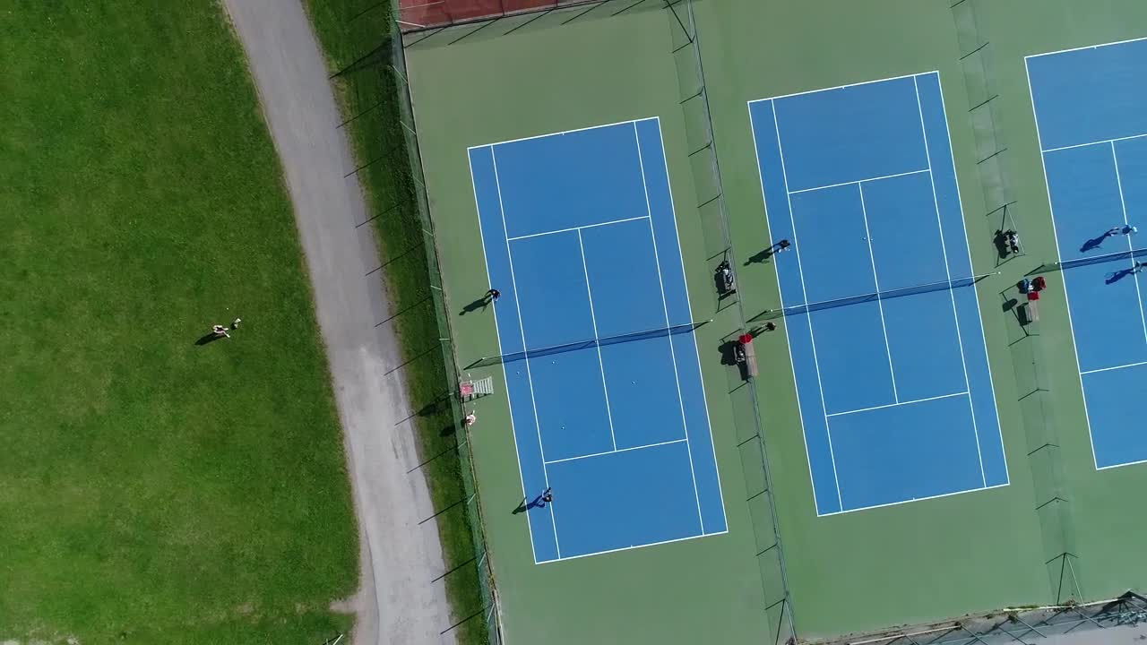 Free Video Stock tennis courts filmed from the air Live Wallpaper - Free Download