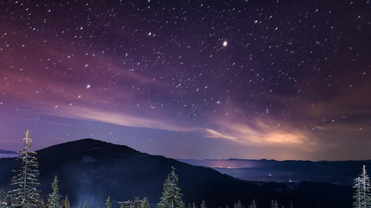 Stock Video Beautiful Time Lapse Of A Starry Sky Live Wallpaper For PC - Free Download