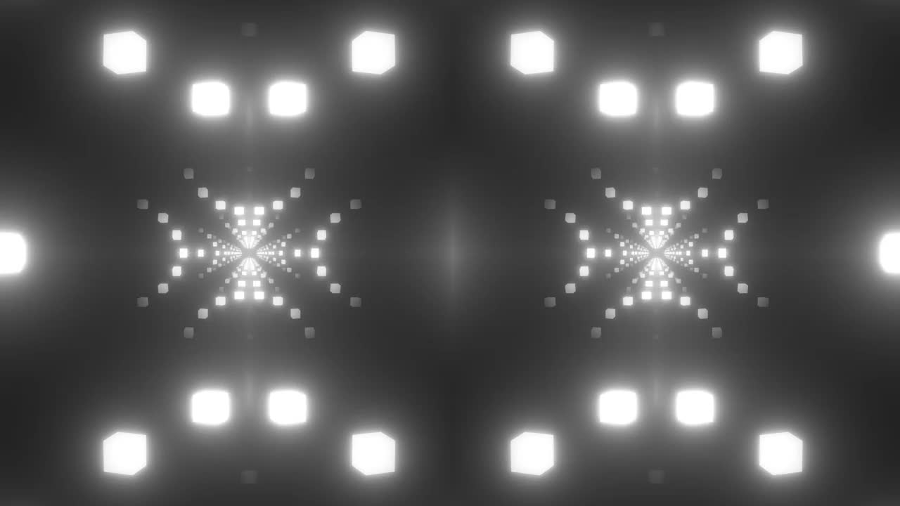 Stock Video Double Passageway Of White Light Cube Circles Live Wallpaper For PC - Free Download