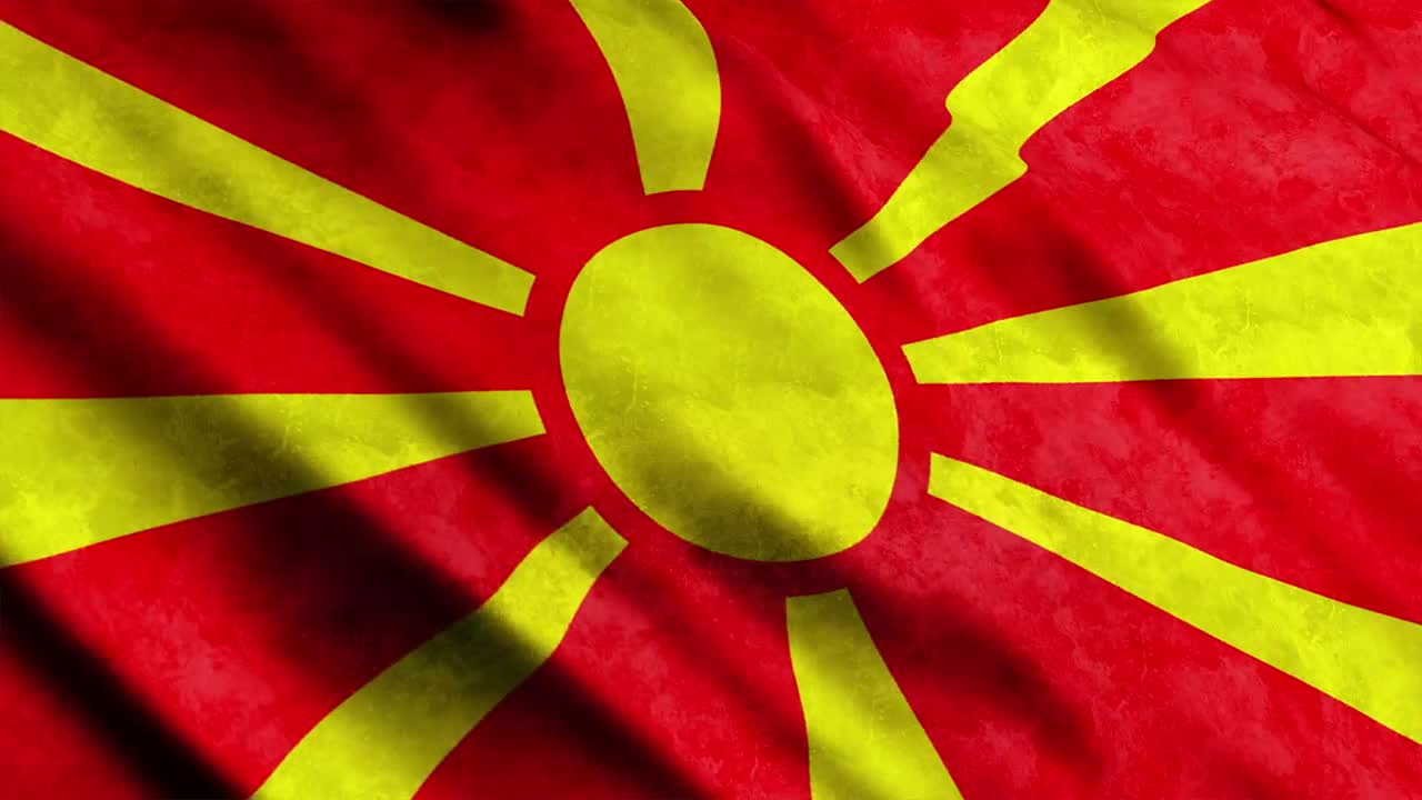 Stock Video North Macedonia Waving Flag In D Live Wallpaper - Free Download