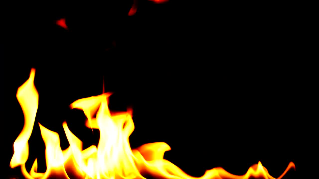 Stock Video Fames Burning In The Dark Conceptual Shot Live Wallpaper For PC - Free Download