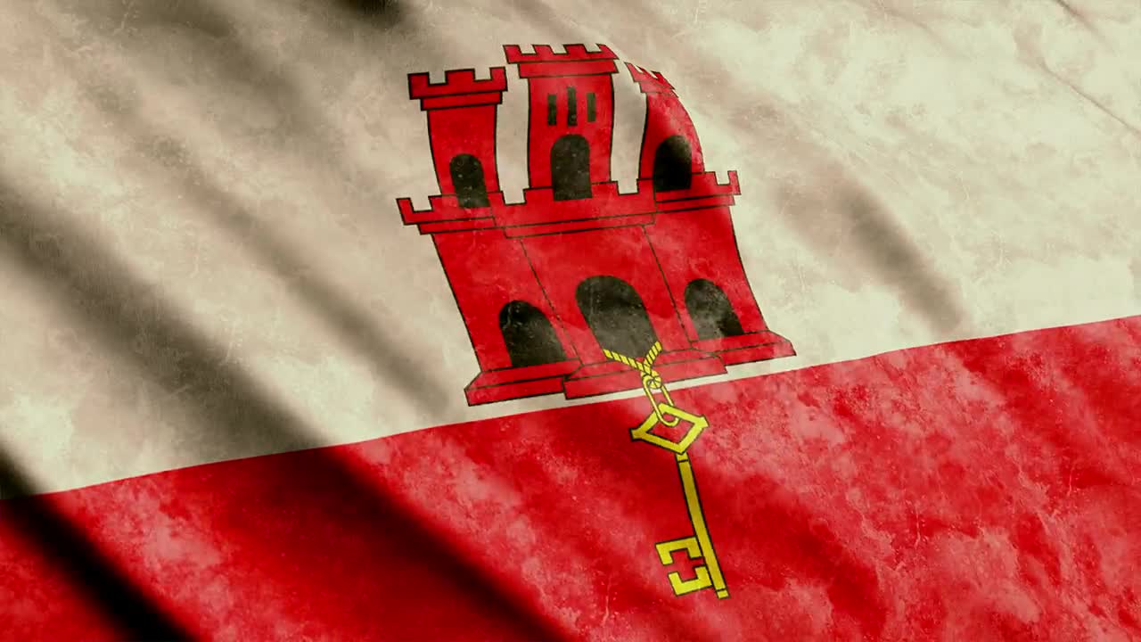 Stock Video Gibraltar D Render Flag Live Wallpaper For PC - Free Download