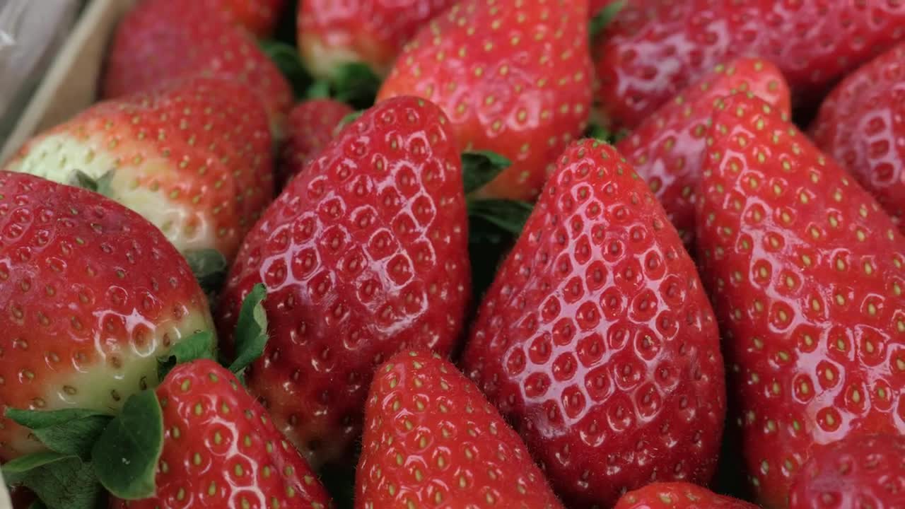 Free Video Stock Strawberries In A Market Tray Live Wallpaper - Free Download