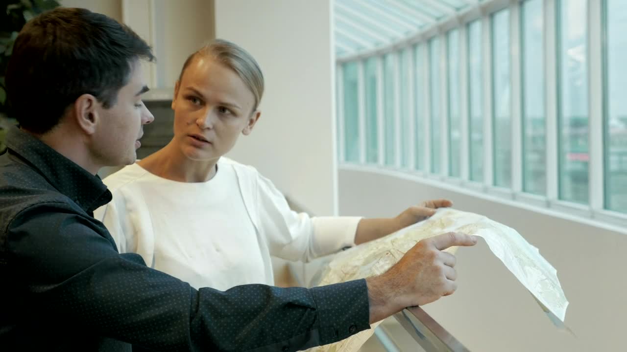 Stock Video Engineers Looking At A Layout Live Wallpaper For PC - Free Download