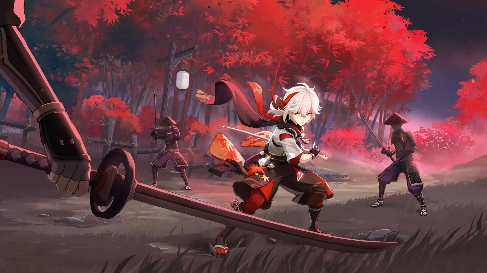 Anime Kaedehara Kazuha Game Genshin Impact Live Wallpaper - Free Download