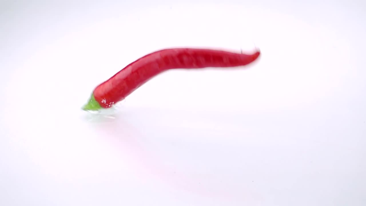 Video Stock Red Chili Pepper Falling Into Water Live Wallpaper Free - Free Download