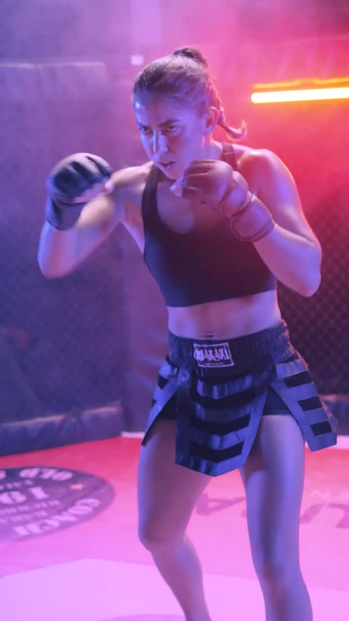 Stock Video Female Fighter Preparing For A Match In A Ring Live Wallpaper For PC - Free Download