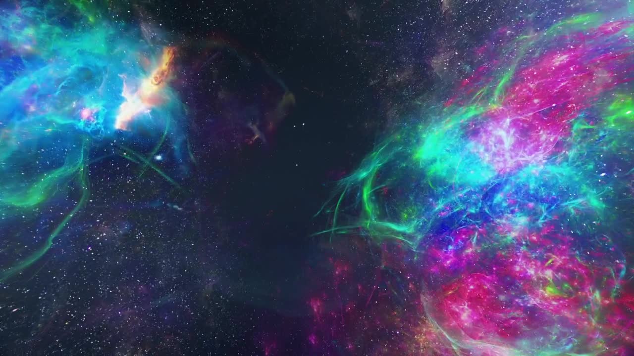 Stock Video Flying Through The Fluorescent Galaxies Live Wallpaper For PC - Free Download