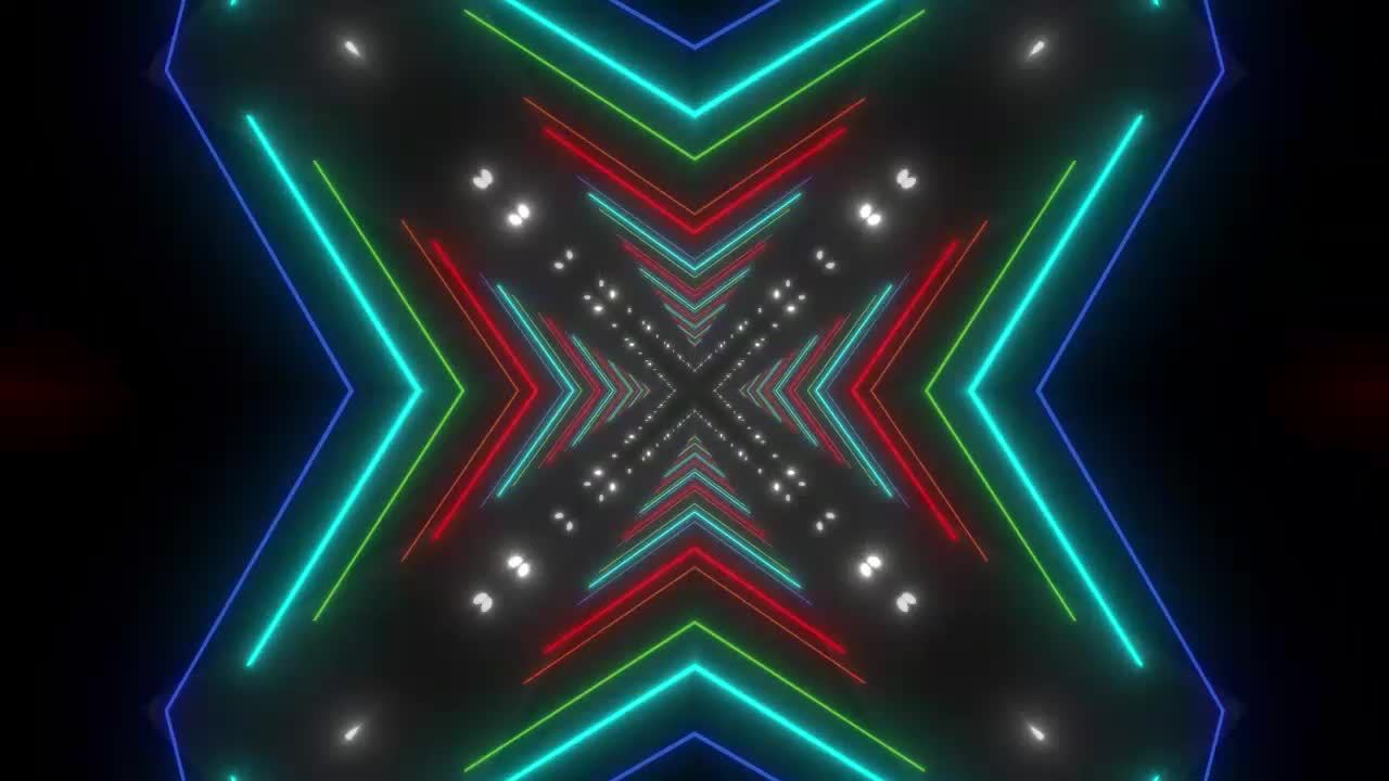 Free Stock Video Tunnel With Neon Lights Vj Loop Video Live Wallpaper - Free Download