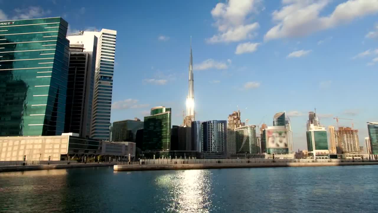 Stock Video Dubai City Skyscrapers Time Lapse Live Wallpaper For PC - Free Download