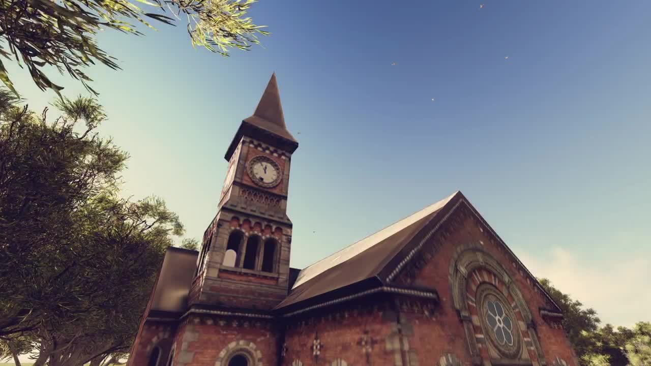 Free Video Stock time lapse of an old church with a clock tower Live Wallpaper - Free Download
