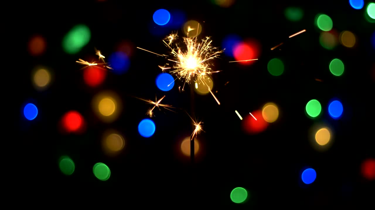 Stock Video Bengal Light In The Dark With Bokeh Lights In The Live Wallpaper For PC - Free Download
