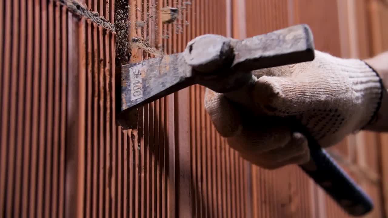 Video Stock Chipping Away At Bricks Live Wallpaper For PC - Free Download